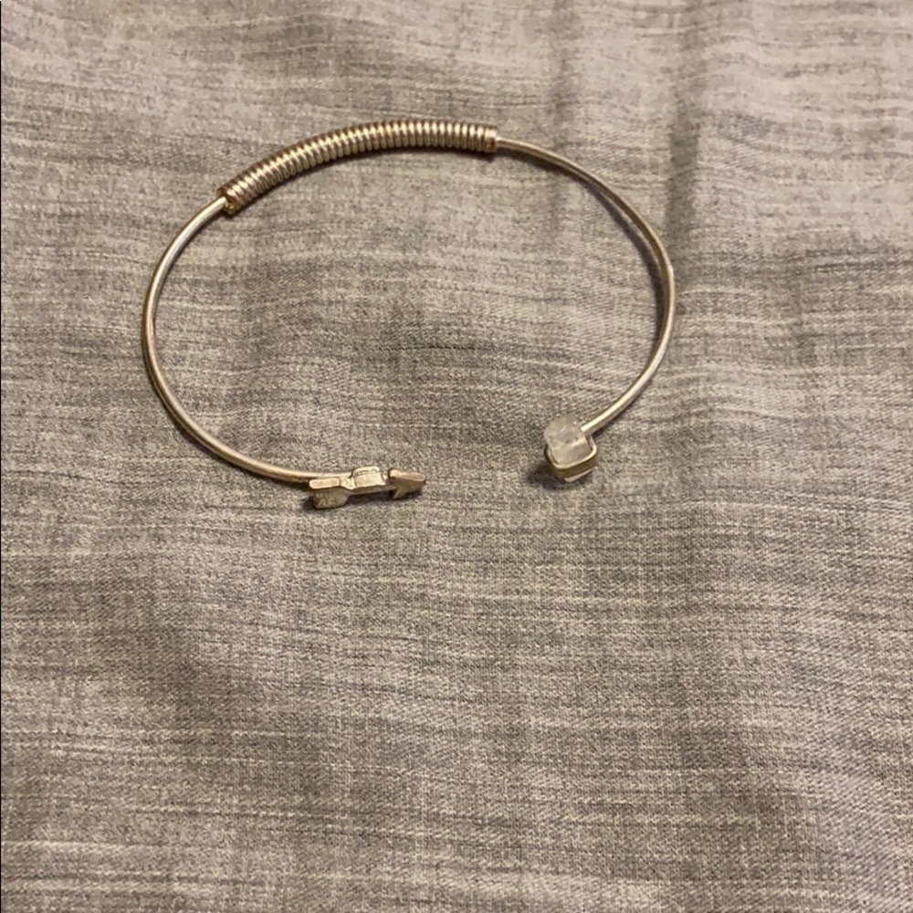 arrow and quartz bendy bracelet